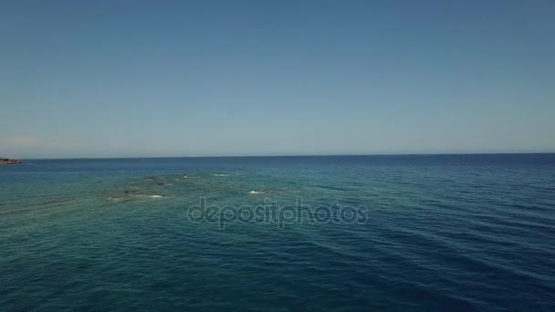 Drone aéreo Filmagem do Mar Mediterrâneo — Vídeo de Stock