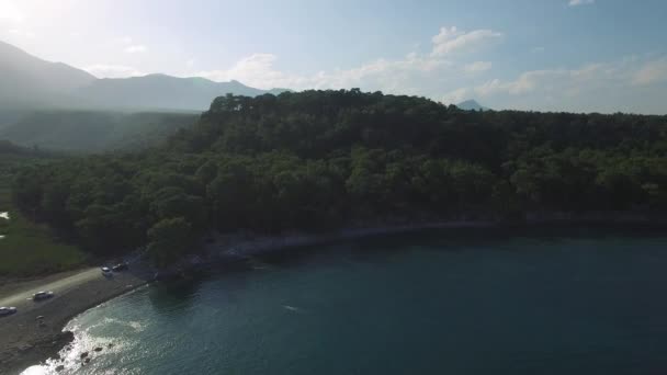 Aerial Drone Footage of Mediterranean Sea — Stock Video