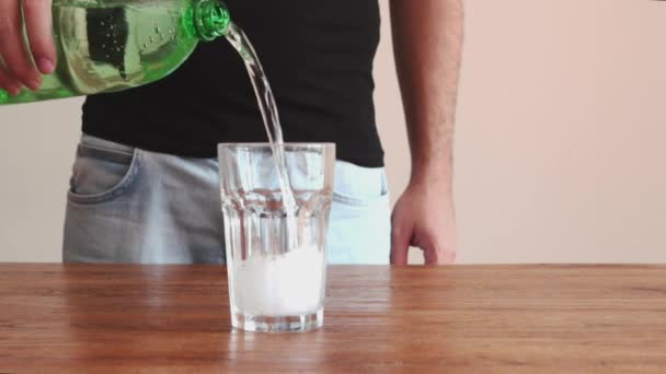 Pouring soda into glass Video Clip