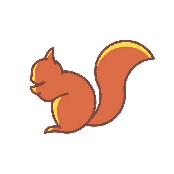 Squirrel logotipo vetor —  Vetores de Stock