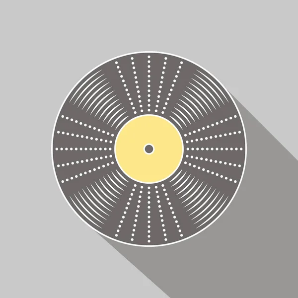 Vinyl muziek opnemen — Stockvector