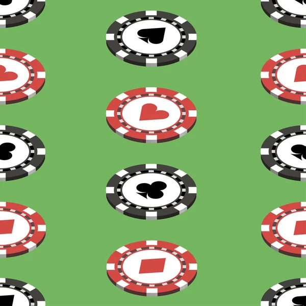 Spel poker chips — Stockvector