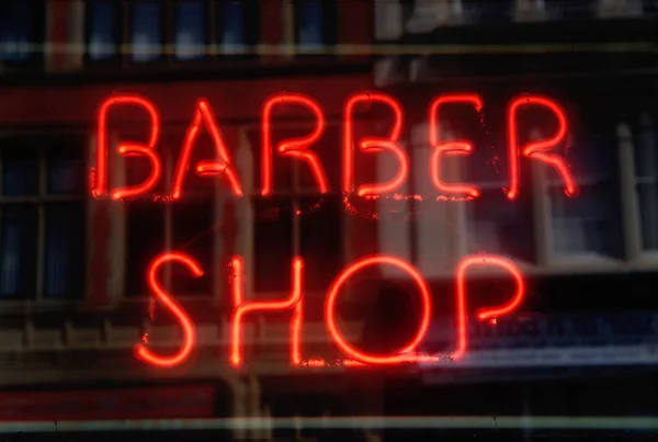 Signo Barbería Nota Tienda Profesional — Foto de Stock