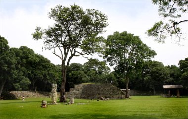 Piramitler Maya, Milli Parkı Copan Honduras, tatil gezisi