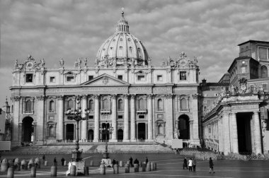 Vatikan, Roma, Italya Saint Peters Basilica ziyaret turistler
