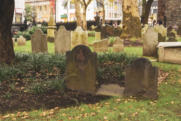 Old Gravestones Cemetery Graveyard — 스톡 사진
