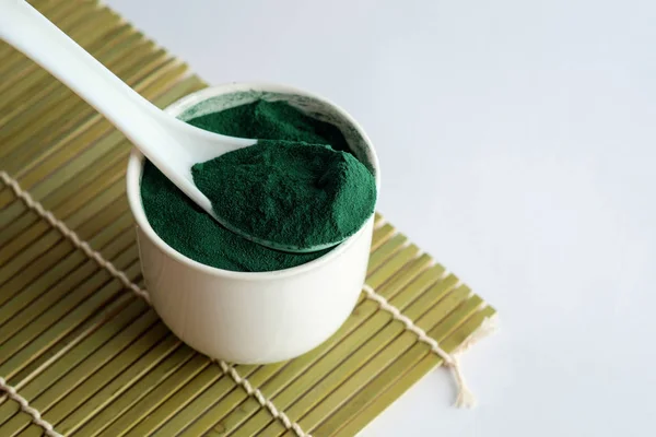 Algae Spirulina powder — Stock Photo, Image