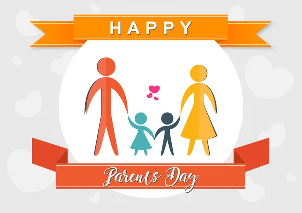 Glada föräldrar dag — Stock vektor