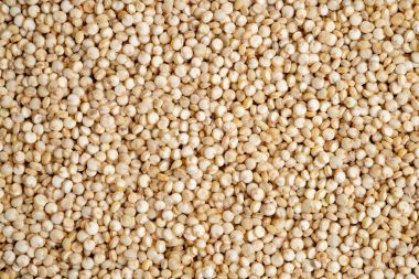 Organik Quinoa tohumları doku üst görünümden arka plan