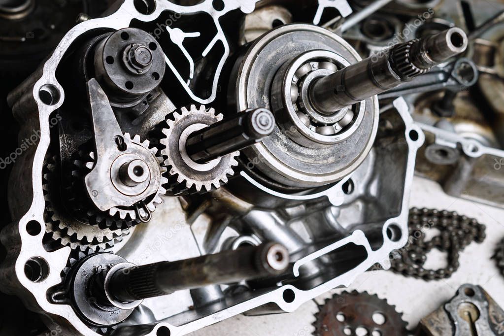 Motorcycle engine's gears 