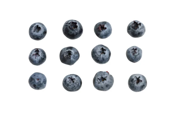 Blueberries White Isolated Background — Stock Photo, Image