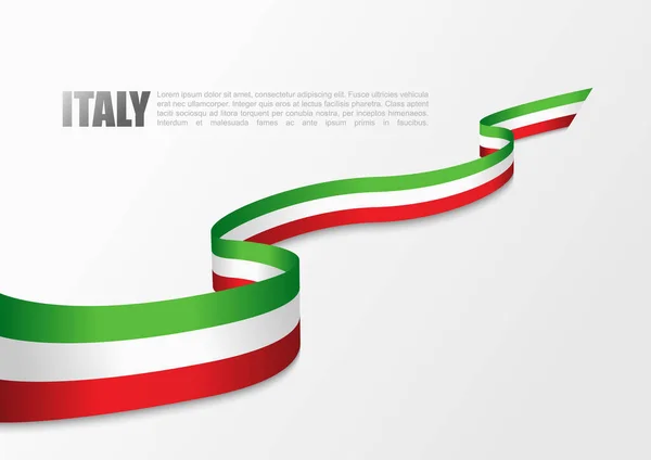 Koncepcja Tła Flagi Włoch — Wektor stockowy
