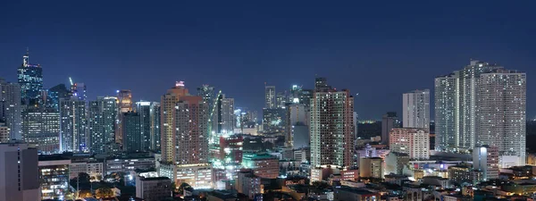 Panorama Vista Paisagem Urbana Manila — Fotografia de Stock