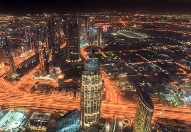 Birleşik Arap Emirlikleri, Dubai, 9 Aralık 2016, burj Khalifa'nın tepesinden görüntülemek