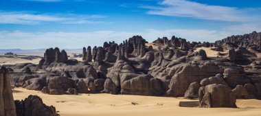 Manzara Cezayir çöl, Hoggar Tassili