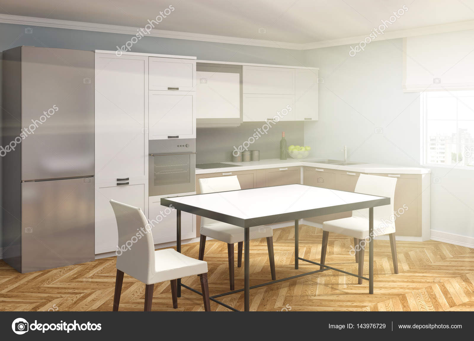 Küche Interieur. 3D-Illustration — Stockfoto © StockerNumber2 #143976729 Küche Interieur. 3D-Illustration — Stockfoto © StockerNumber2 #143976729