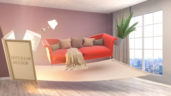 rot und orange Wohnzimmer — Stockfoto © archideaphoto #18782923 rot und orange Wohnzimmer — Stockfoto © archideaphoto #18782923