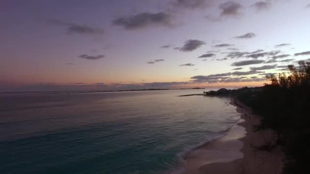 Hermosa puesta de sol en las Bahamas — Vídeos de Stock