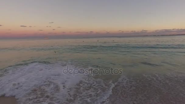 Horizont na Atlantický oceán v Bahamy — Stock video