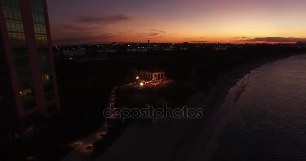 Wunderschöner Sonnenuntergang auf den Bahamas — Stockvideo