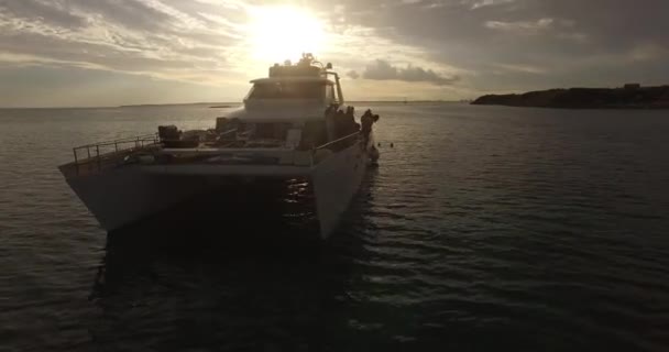 Strana lodi v Bahamy — Stock video