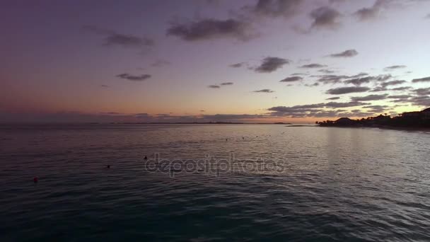 Krásný západ slunce na Bahamy — Stock video