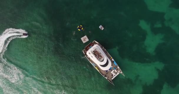 バハマのヨットのビュー — ストック動画