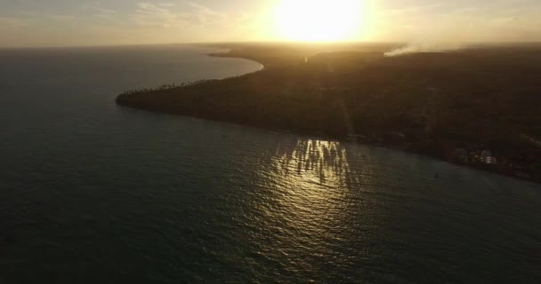 Beautiful sunset in the Bahamas — Stock Video