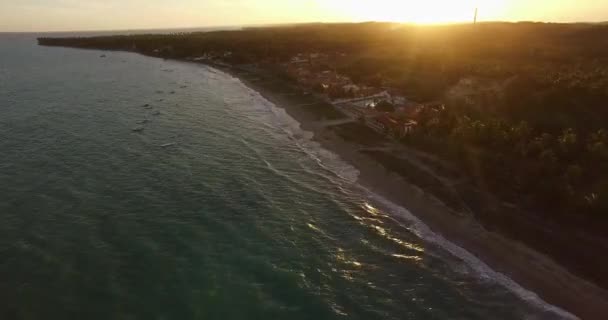 Prachtige zonsondergang in de Bahama 's — Stockvideo