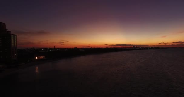 Prachtige zonsondergang op de Bahamas — Stockvideo