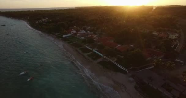 Prachtige zonsondergang in de Bahama 's — Stockvideo