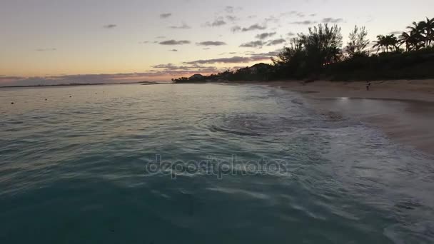 Vakker solnedgang på Bahamas – stockvideo