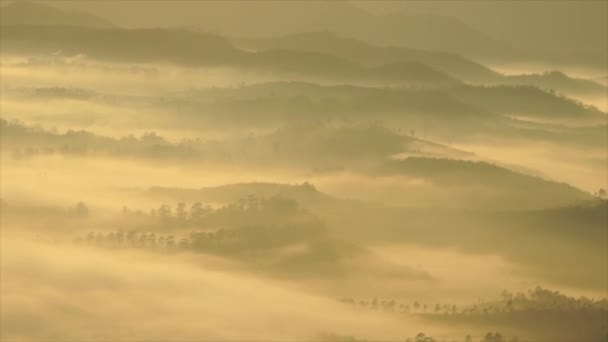 Horská sunrise v Brazílii — Stock video