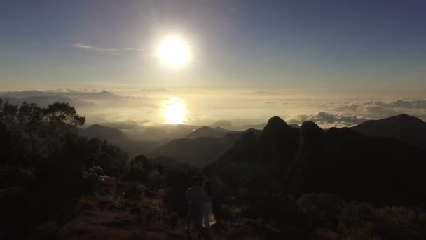 Paraty dağlarda havadan görünümü — Stok video