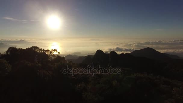 Vista aérea de las montañas en Paraty — Vídeo de stock