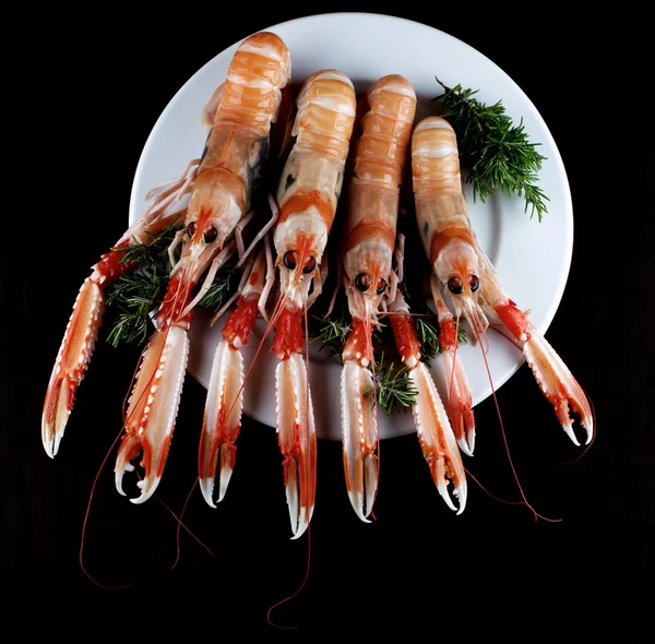 Deliciosos Langoustines crudos — Foto de Stock