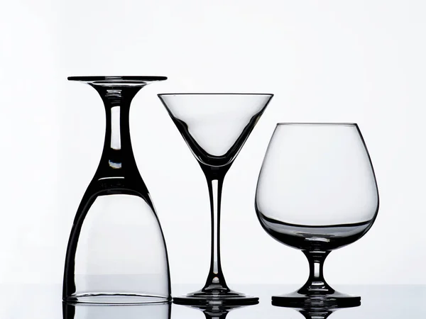 Empty Wine Glasses — Stock Photo, Image