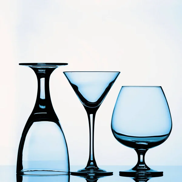 Empty Wine Glasses — Stock Photo, Image