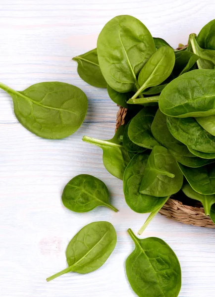 Raw Spinach Leafs — Stock Photo, Image