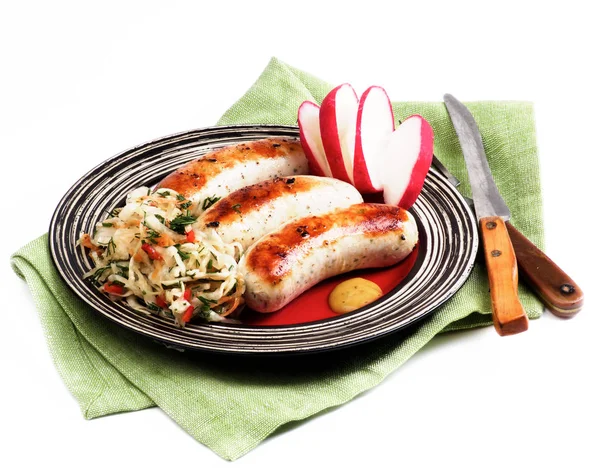 White Munich Sausages — Stock Photo, Image