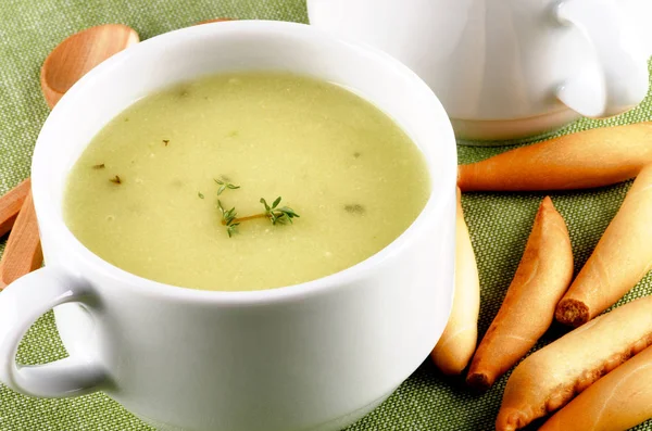 Cream van Asparagus soep — Stockfoto