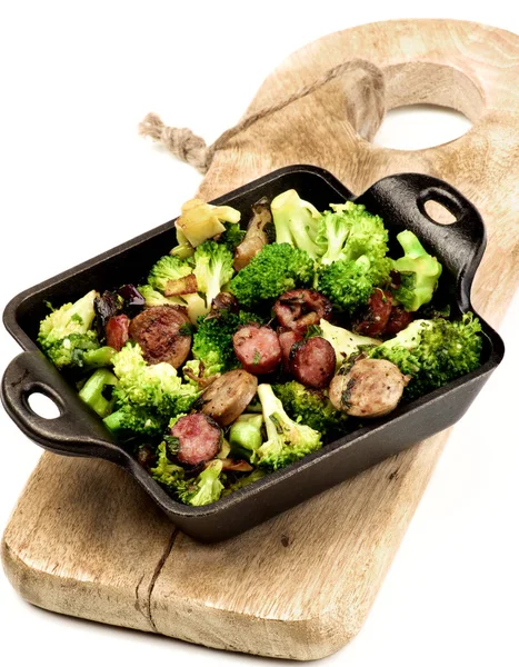 Homemade Stew with Broccoli — Stock Photo, Image