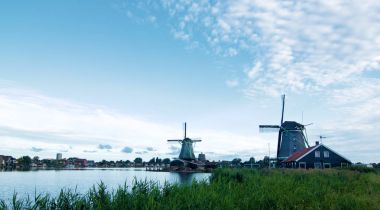 Zaanse Schans Windmills clipart