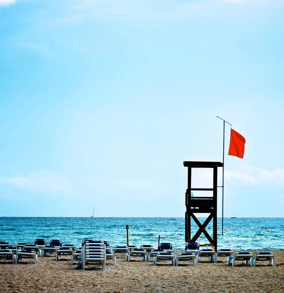 Életmentő tower Beach — Stock Fotó