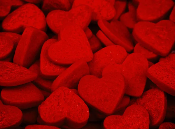 Κόκκινο φόντο καρδιές — Φωτογραφία Αρχείου