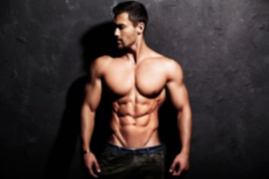 Güçlü atletik adam portresi