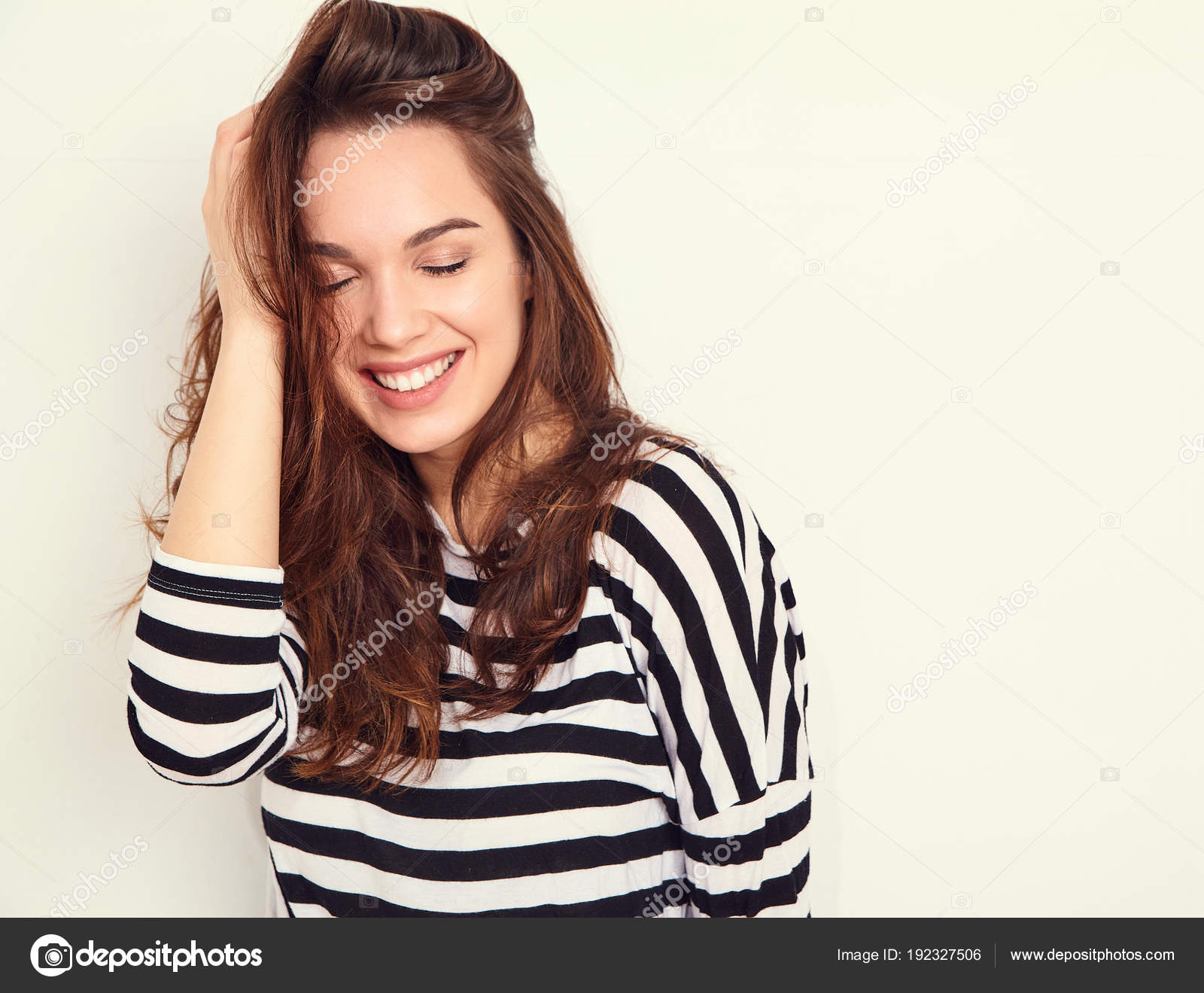 Brunetka nahé model