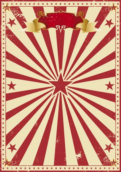 Circo rojo vintage — Vector de stock