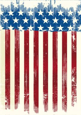 Amerikan poster grunge bayrak
