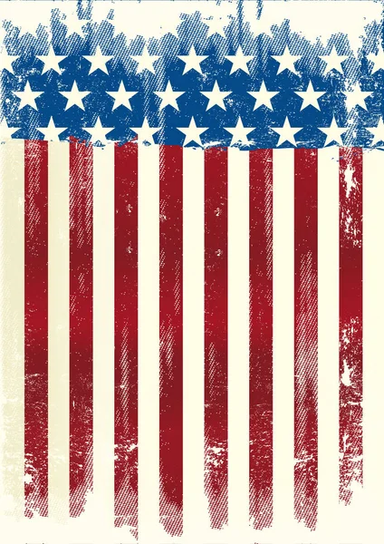 Αφίσα Αμερικανός grunge σημαία Royalty Free Εικονογραφήσεις Αρχείου